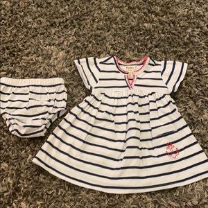 Hatley nautical dress w/diaper cover - worn once!